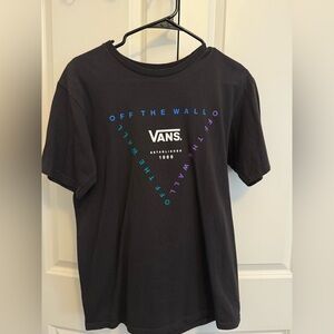 Vans Black Tee with Triangular Graphic
